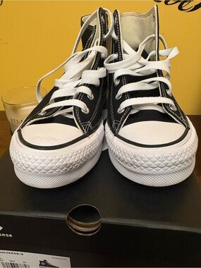 Converse Black and White Kids High-Top Sneakers